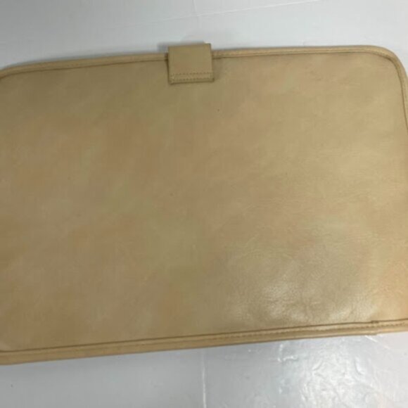 BEIS Faux Leather Beige Laptop Sleeve Case Beige 13” - Picture 3 of 7